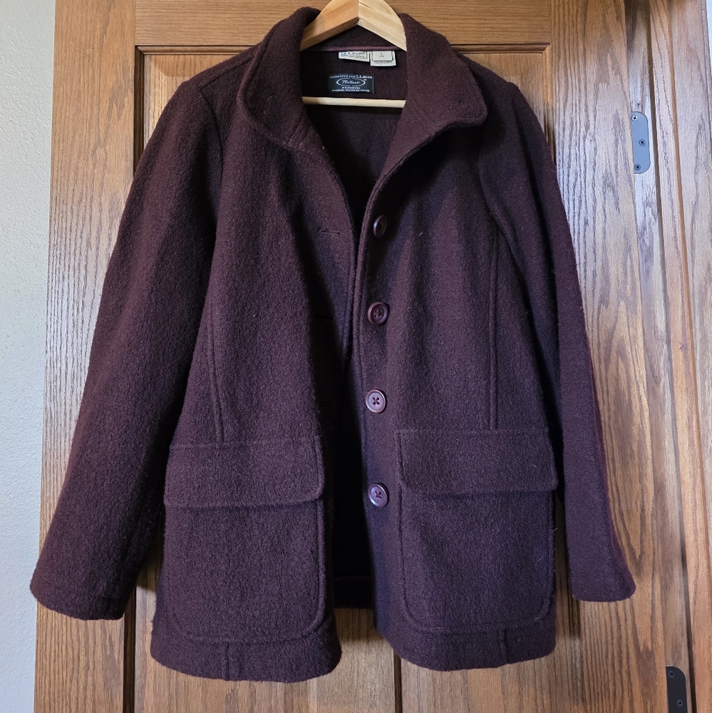 Vintage LL Bean/ Bellandi wool coat Large Petite
